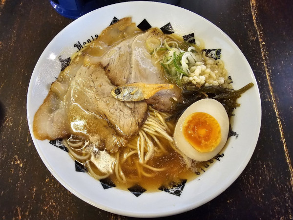 「【限定】銀鱗金目擬煮干蕎麦　1200円」@煮干結社 弘前店の写真