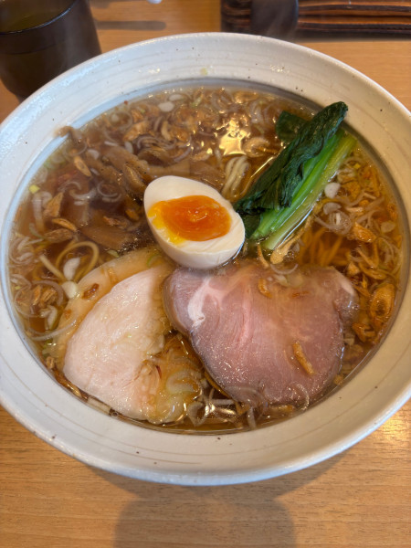 「ラーメン･醤油➕麺硬め」@らーめん処 彩蓮の写真