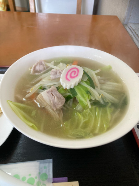 「タンメン半チャーハン」@まるい食堂の写真