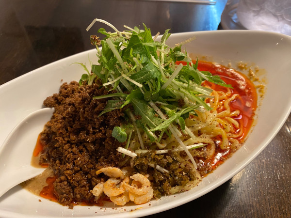 「つゆ無し大(白胡麻)」@四川担担麺 阿吽 湯島店の写真