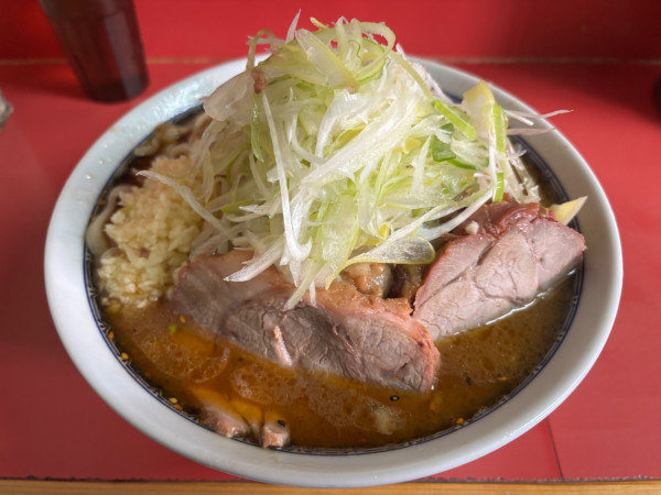「小ラーメン＋ねぎ+つけ味」@ラーメン二郎 桜台駅前店の写真