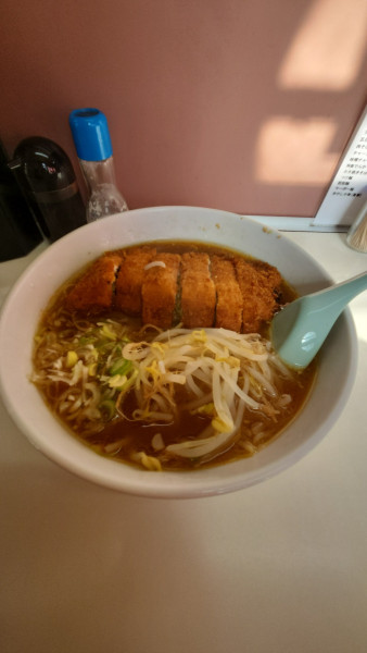 「でんかつラーメン」@ラーメンショップ でんの写真