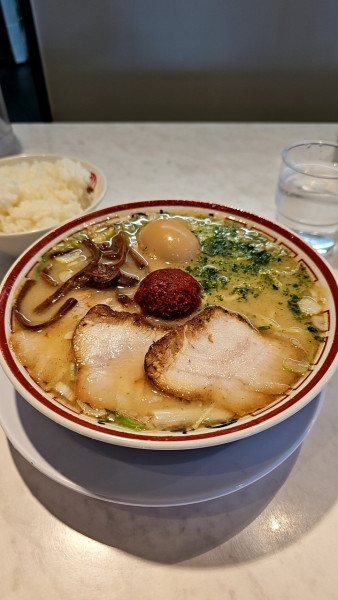 「山形辛味噌ラーメン🥚＋🍚」@中華そば専門 田中そば店 大宮別所店の写真