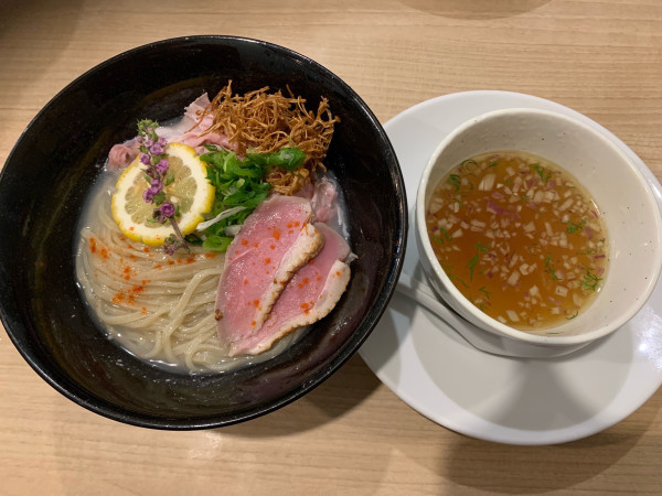 「クラリフィエチーズ水の鴨塩つけ麺」@中華そば 麦の星の写真