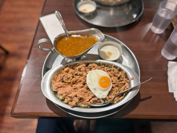 「チキンケバブキーマライス定食」@ターリー屋 新大手町ビル店の写真