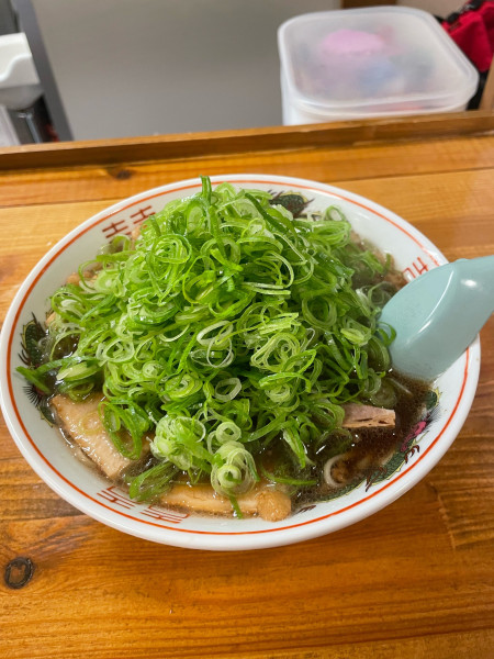 「ラーメン(ネギ大盛)」@尾道ラーメン 朱鳶の写真