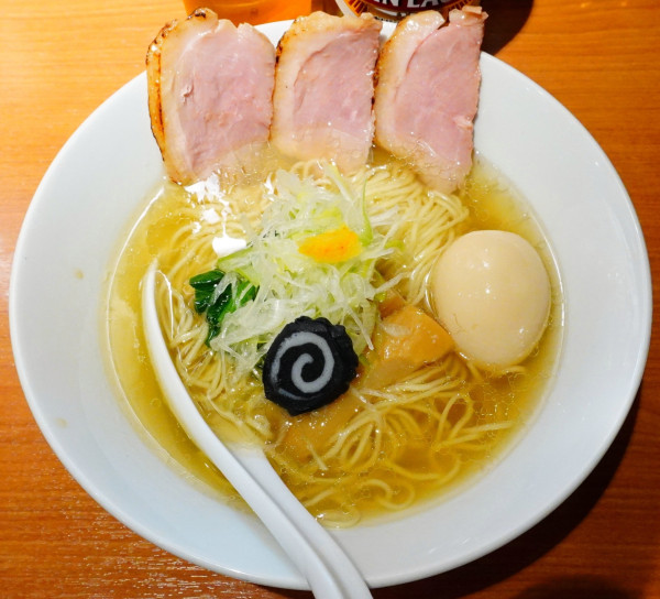 「鴨塩味玉＋麒麟ラガー中瓶」@麺屋 上々の写真