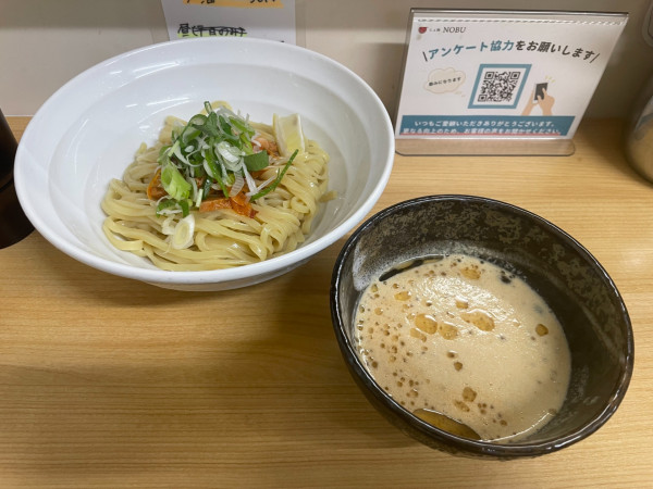 「えびクリーミーつけ麺」@らぁ麺NOBU 川越店の写真