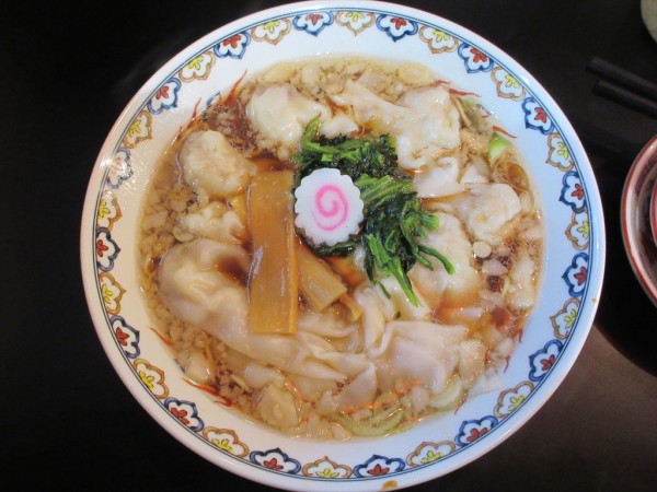 「わんたん麺（醤油）（1,100円）」@赤坂中華わんたん亭の写真