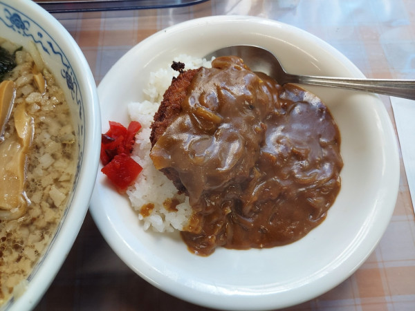 「コロッケカレーとラーメンセット 800円」@らーめん 翔太の写真