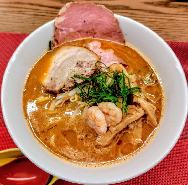 「【限定】海老味噌らーめん 1200円」@麺LOUISの写真