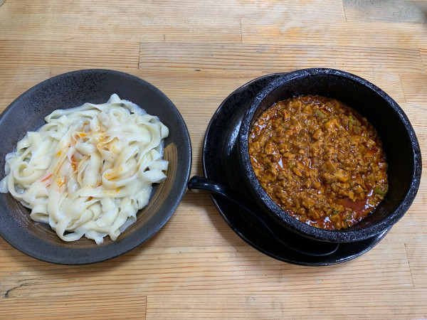 「麻婆つけ刀削麺」@福来源の写真