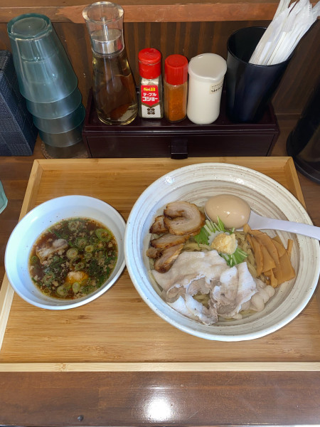 「生姜醤油つけ麺全部¥1,550円(限定)」@らぁめん 麺彩家の写真