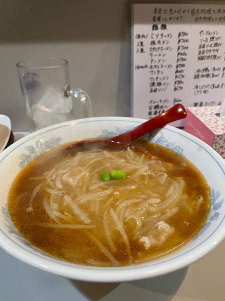 「もやしそば」@広東料理 楽々亭の写真