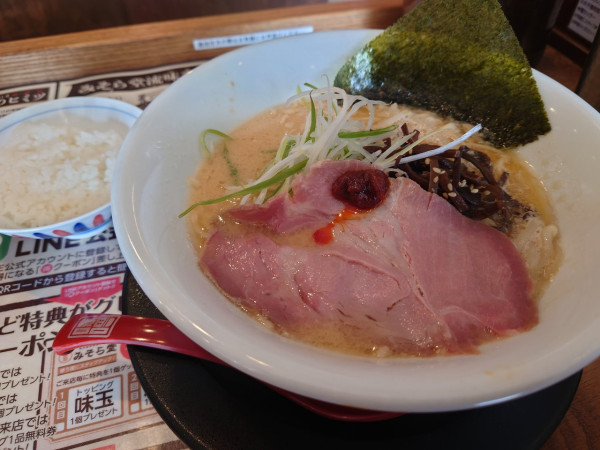「豚骨味噌　990円」@純米味噌らーめん みそら堂 小山店の写真