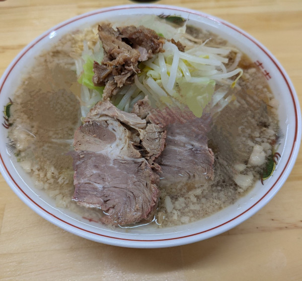 「ラーメン(中)　デフォルト　ニンニク」@ラーメン ガッテン 神栖木崎店の写真