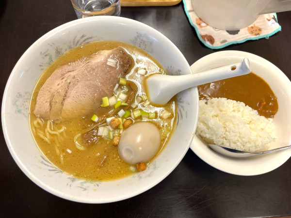 「味噌ラーメン味玉ミニカレー」@らぁめん 一福の写真