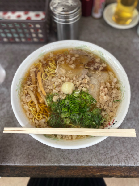 「中華そば大盛脂マシマシニンニクトッピング」@つたふじ 福山支店の写真