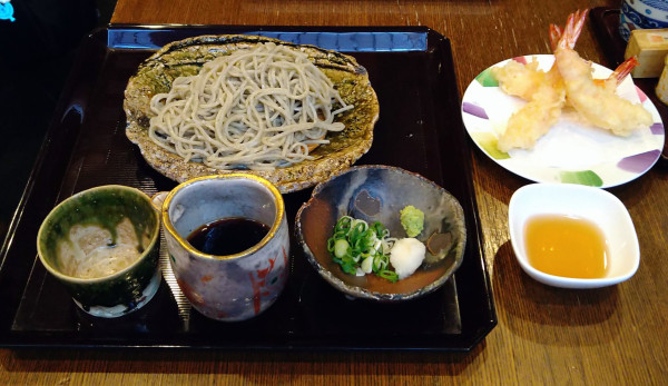 「蟻巣の田舎蕎麦(10食限定)＋海老天盛」@玄蕎麦 野中の写真