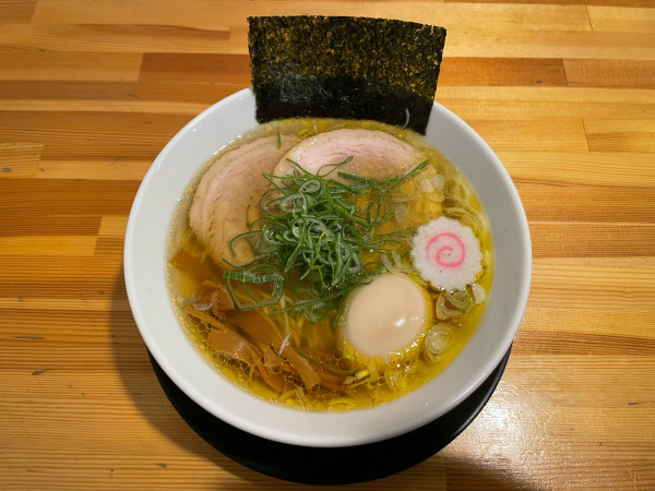 「サンマ出汁そば(¥1,080) 味玉(¥150)」@麺や 清流の写真