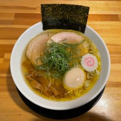 サンマ出汁そば(¥1,080) 味玉(¥150)