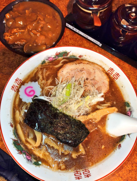 「魚介風味の中華そば【手揉み麺ver】」@麺の蔵 かめだ屋の写真