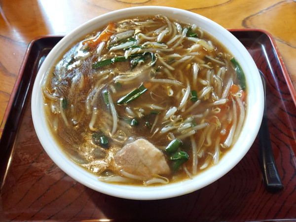 「餡かけもやしそば 850円」@おそば まるか家の写真