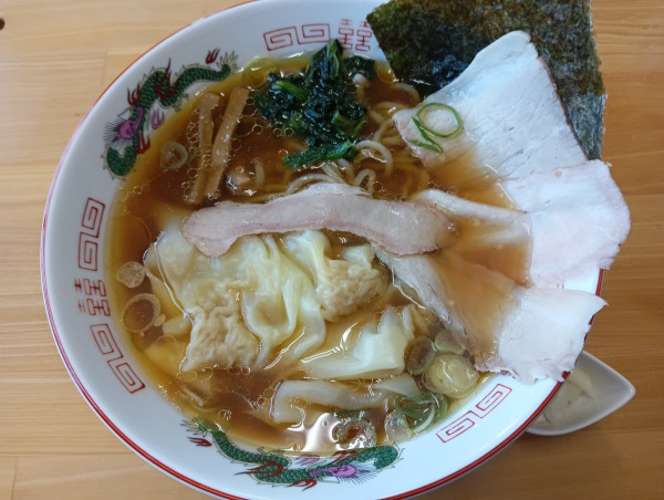 「ワンタン麺(¥1,100)」@白河ラーメン 麺や鶏正の写真