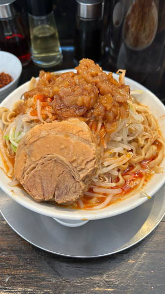 「辛豚そば(300g)」@豚のオオモリ製作所の写真