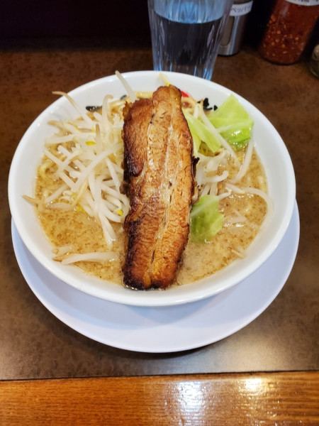 「男気味噌ラーメン@990」@らーめんまるはち 大垣店の写真