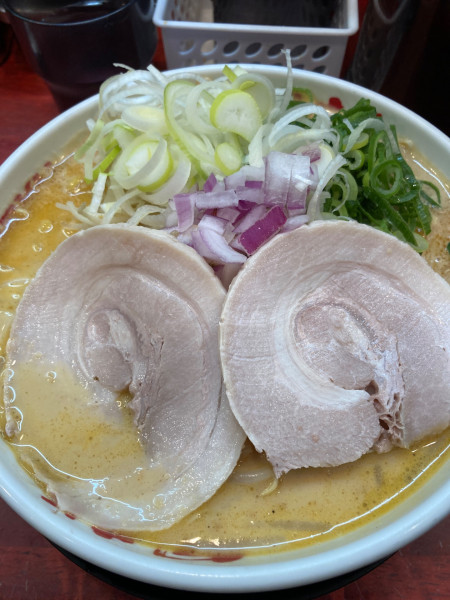 「濃厚味噌ラーメン」@とんこつラーメン 博多風龍 渋谷店の写真