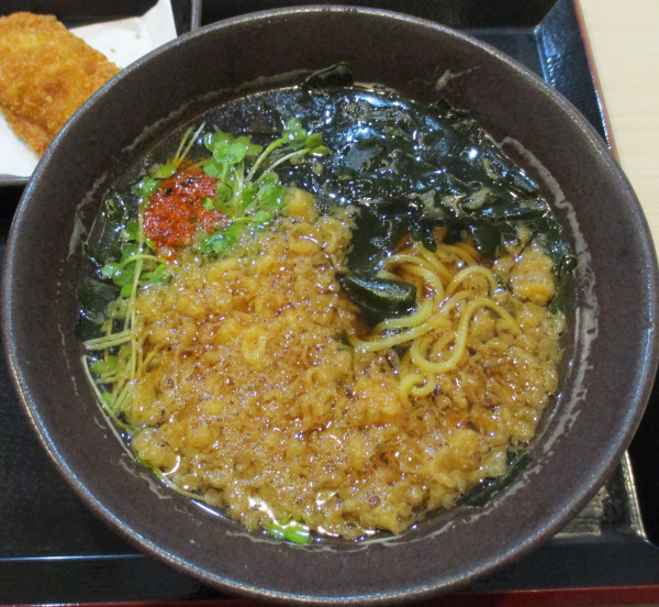 「中華そば＋白身フライ　540円＋150円」@ゆで太郎 中野坂上店の写真