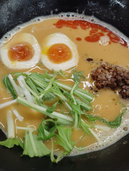 「味噌担々麺」@ラーメンばんだい 越谷店の写真