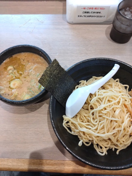 「みそつけめん」@こってりらーめん なりたけ 津田沼店の写真