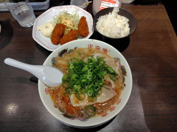 「カキフライ定食1200円」@来来亭 鳥取店の写真