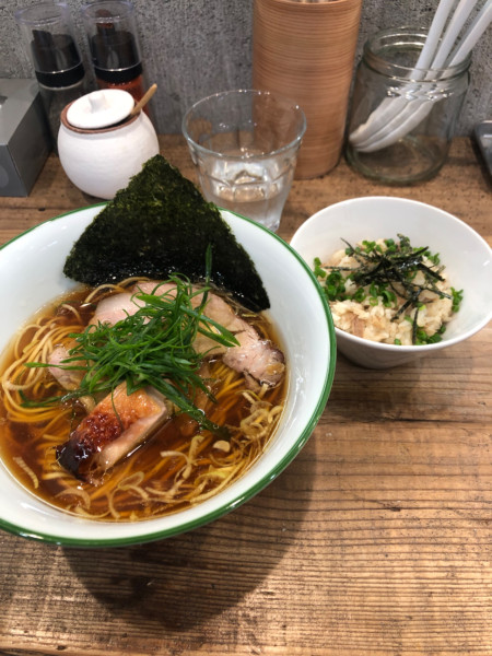 「醤油そば+ミニ丼」@3931WORKS.の写真