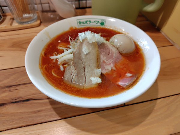 「味玉トマトラーメン　チーズごはんセット¥1250」@らーめん カッパハウスの写真