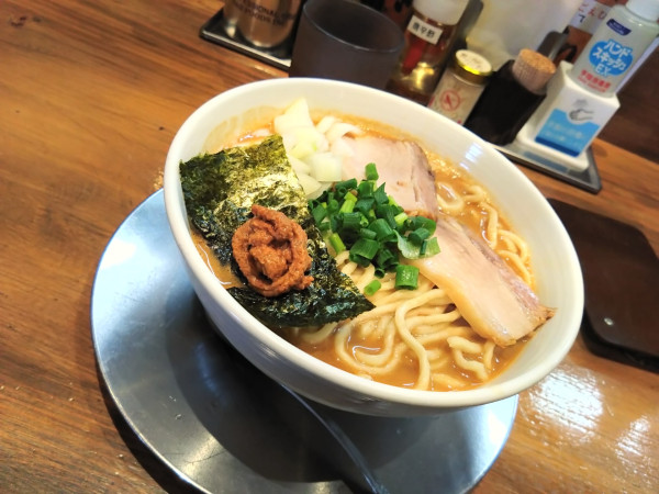 「限定 海老出汁搾り 大」@中華そば ひらこ屋 㐂ぼしの写真