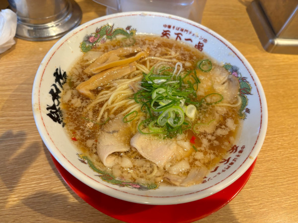 「あっさり背脂入り」@天下一品 総本店の写真