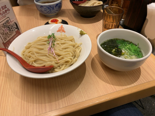 「鯛だし塩つけ麺　大盛」@つけ麺専門店 三田製麺所 神田店の写真