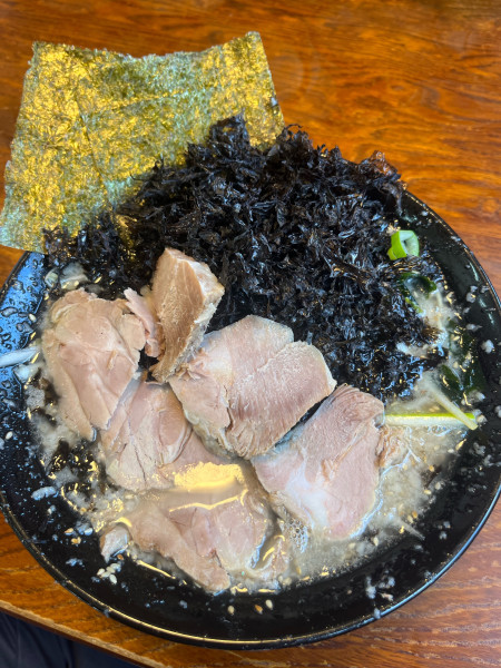 「ネギ塩チャーシューメン➕岩のり」@ラーメン力○の写真