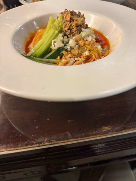 「四川汁なし担々麺ハーフ650円」@唐居の写真