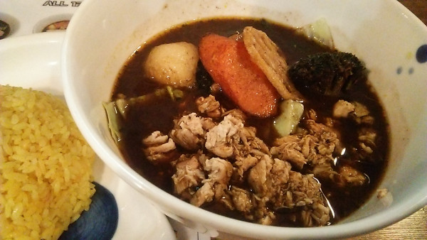 「粗挽き鶏キーマ 1200円」@スープカレーネイビーズ  神田神保町店の写真