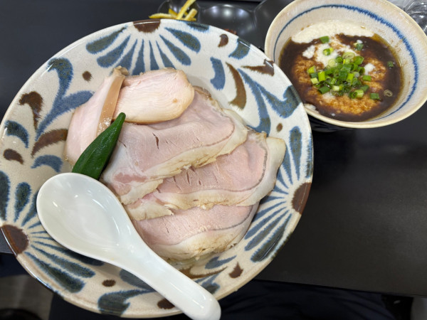 「[限定]鶏ポタつけ麺」@自家製麺SHINの写真