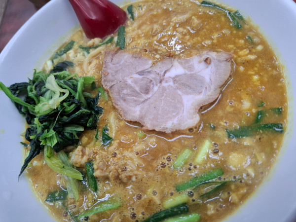 「カレーラーメン（試作品）」@らーめん ドラごんちの写真