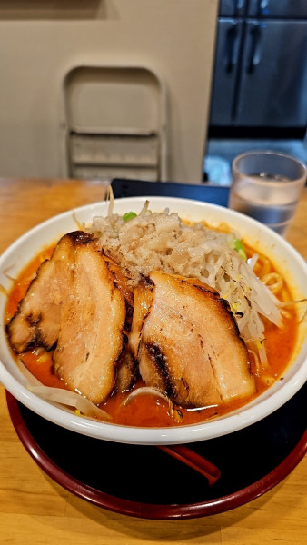 「虎次郎みそラーメン・赤(3辛)大盛り」@麺屋 虎次郎の写真