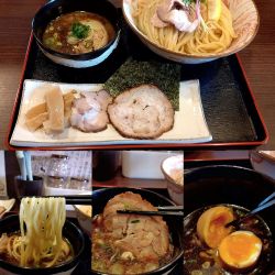 『昆布水つけ麺プレミアム 醤油+大盛(¥1350+150)』