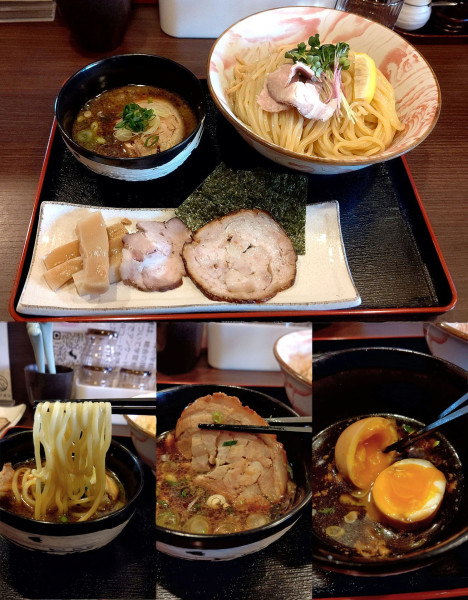 「『昆布水つけ麺プレミアム 醤油+大盛(¥1350+150)』」@昭島昆布水つけ麺ハルノオトの写真