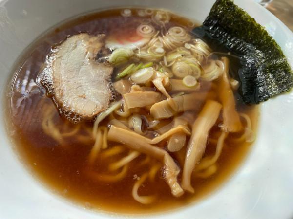 「醤油ラーメン：700円」@道の駅 季の里天栄の写真