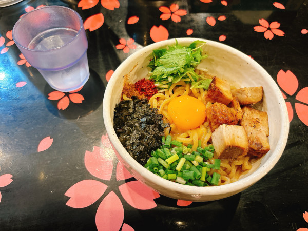 「まぜそば」@麺場 花道 中村本店の写真